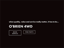 Tablet Screenshot of obrien4wd.com.au